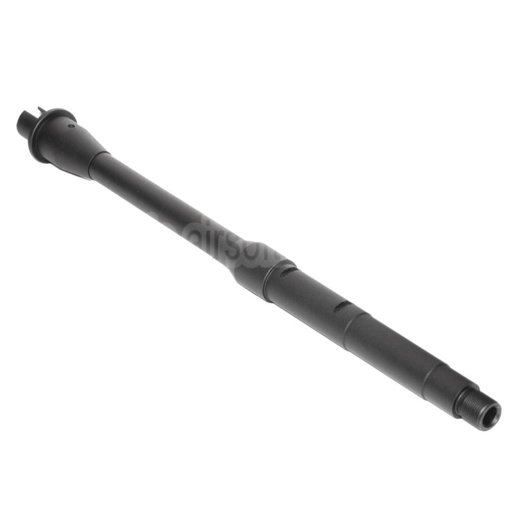 5KU 12.25/12.5 Zoll Aluminium Außenlauf -14mm CCW Gegen den Uhrzeigersinn Geeignet für Tokyo Marui M4 MWS GBB Gewehre Airsoft Schwarz