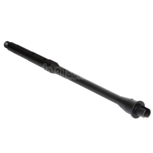 5KU 14.25/14.5 Zoll Aluminium Mid-Length Außenlauf -14mm CCW Gegen den Uhrzeigersinn Geeignet für Tokyo Marui M4 MWS GBB Gewehre Airsoft Schwarz