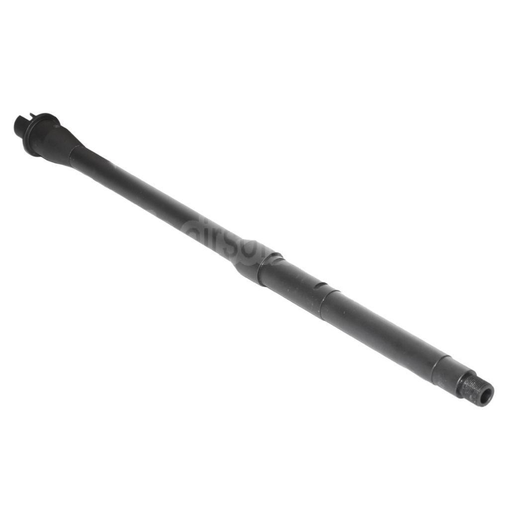 5KU 16/16.25 Zoll Aluminium Mid-Length Außenlauf -14mm CCW Gegen den Uhrzeigersinn Geeignet für Tokyo Marui M4 MWS GBB Gewehre Airsoft Schwarz