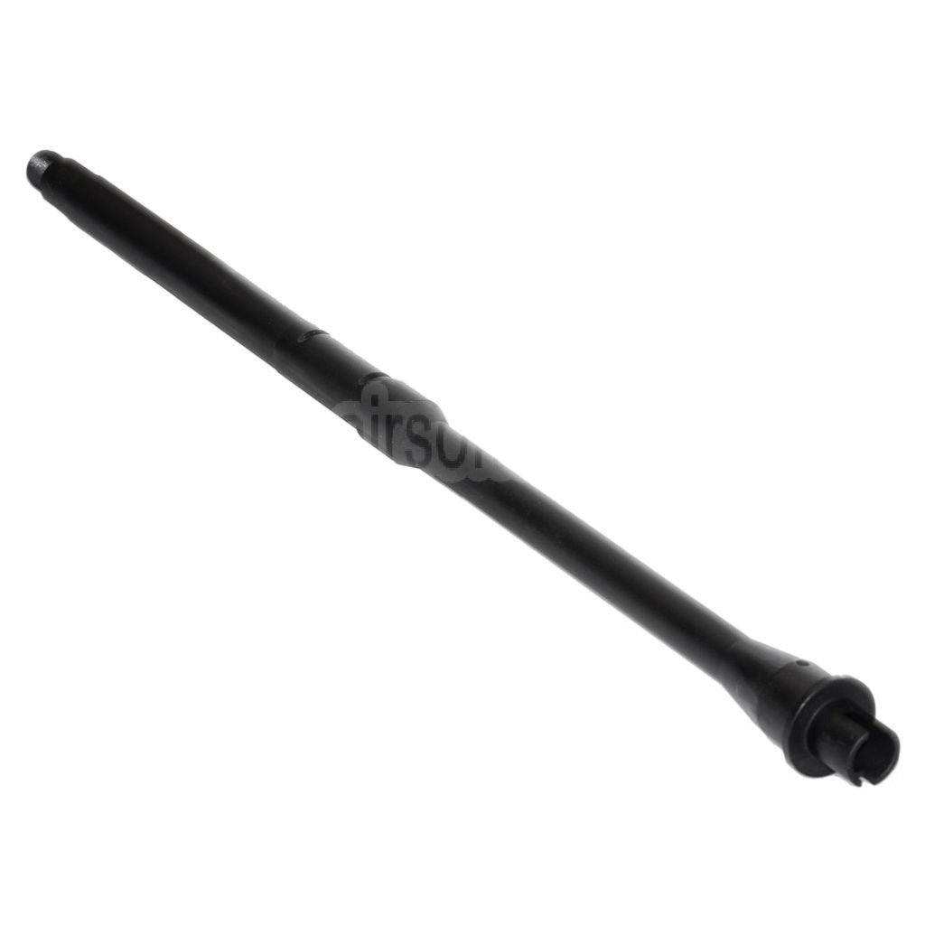5KU 17.75/18 Zoll Aluminium Mid-Length Außenlauf -14mm CCW Gegen den Uhrzeigersinn Geeignet für Tokyo Marui M4 MWS GBB Gewehre Airsoft Schwarz