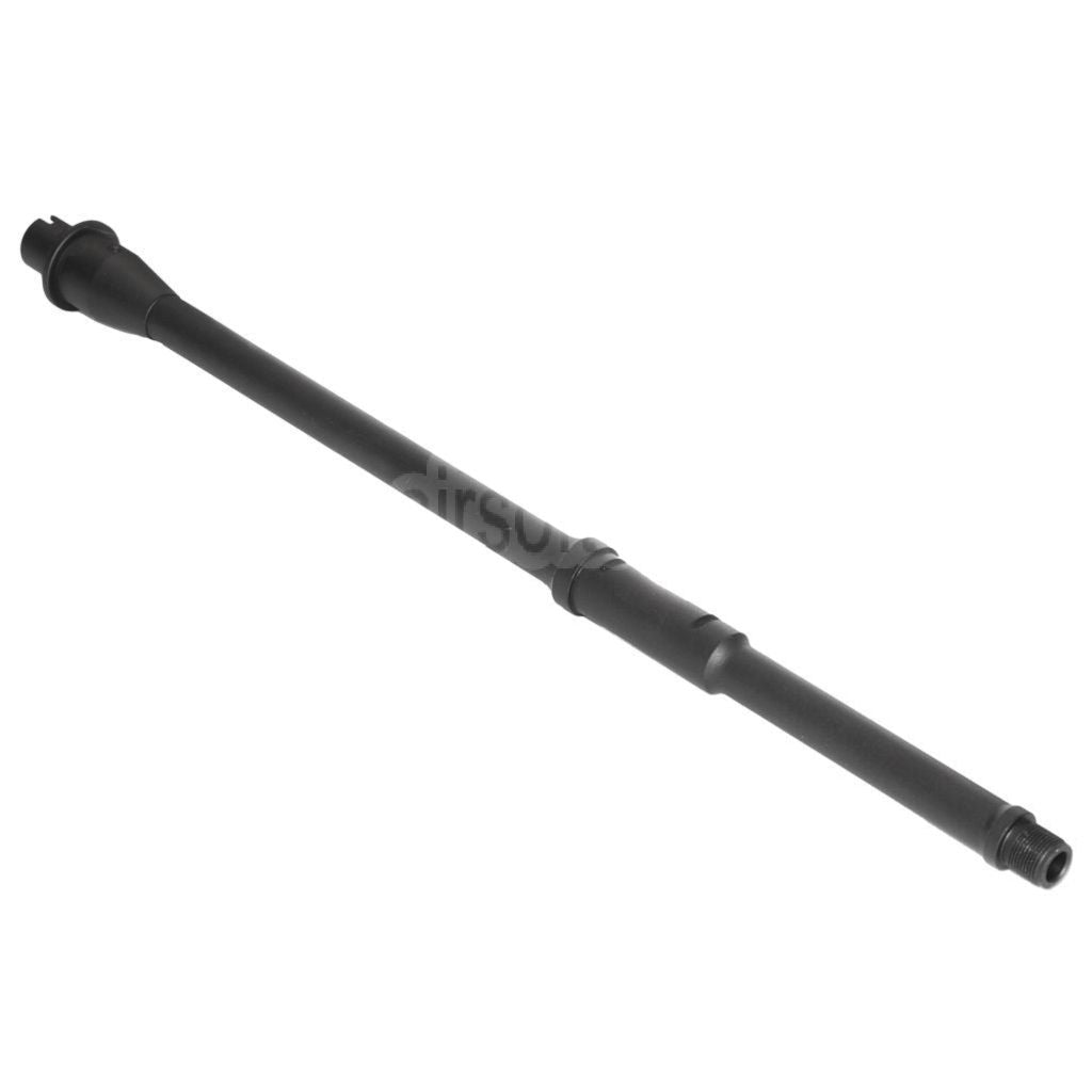 5KU Light Weight 16/16.25 Aluminium Mid-Length Außenlauf -14mm CCW Gegen den Uhrzeigersinn Geeignet für Tokyo Marui M4 MWS GBB Gewehre Airsoft Schwarz
