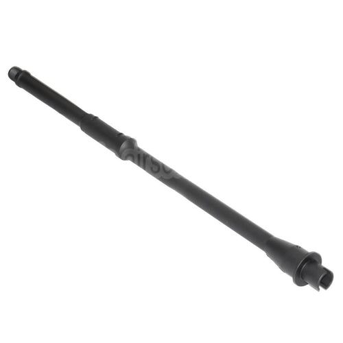 5KU Light Weight 16/16.25 Aluminium Mid-Length Außenlauf -14mm CCW Gegen den Uhrzeigersinn Geeignet für Tokyo Marui M4 MWS GBB Gewehre Airsoft Schwarz