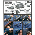 Show Guns Tactical SG Strahlspray Kit Typ A geeignet für ACTION ARMY AAP-01 Serie GBB Pistolen Airsoft