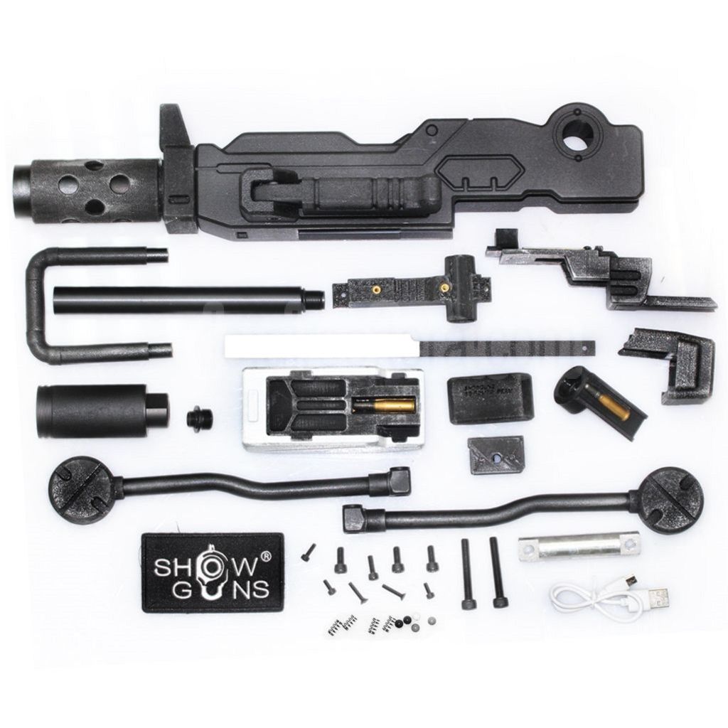 Show Guns Tactical SG RX-79 Gundam Ground Typ MG100 Maschinengewehr Kit mit Fire Pig Light Tracer geeignet für Action Army AAP-01 Serie GBB-Pistolen Airsoft