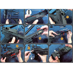 Show Guns Tactical SG RX-79 Gundam Ground Typ MG100 Maschinengewehr Kit mit Fire Pig Light Tracer geeignet für Action Army AAP-01 Serie GBB-Pistolen Airsoft