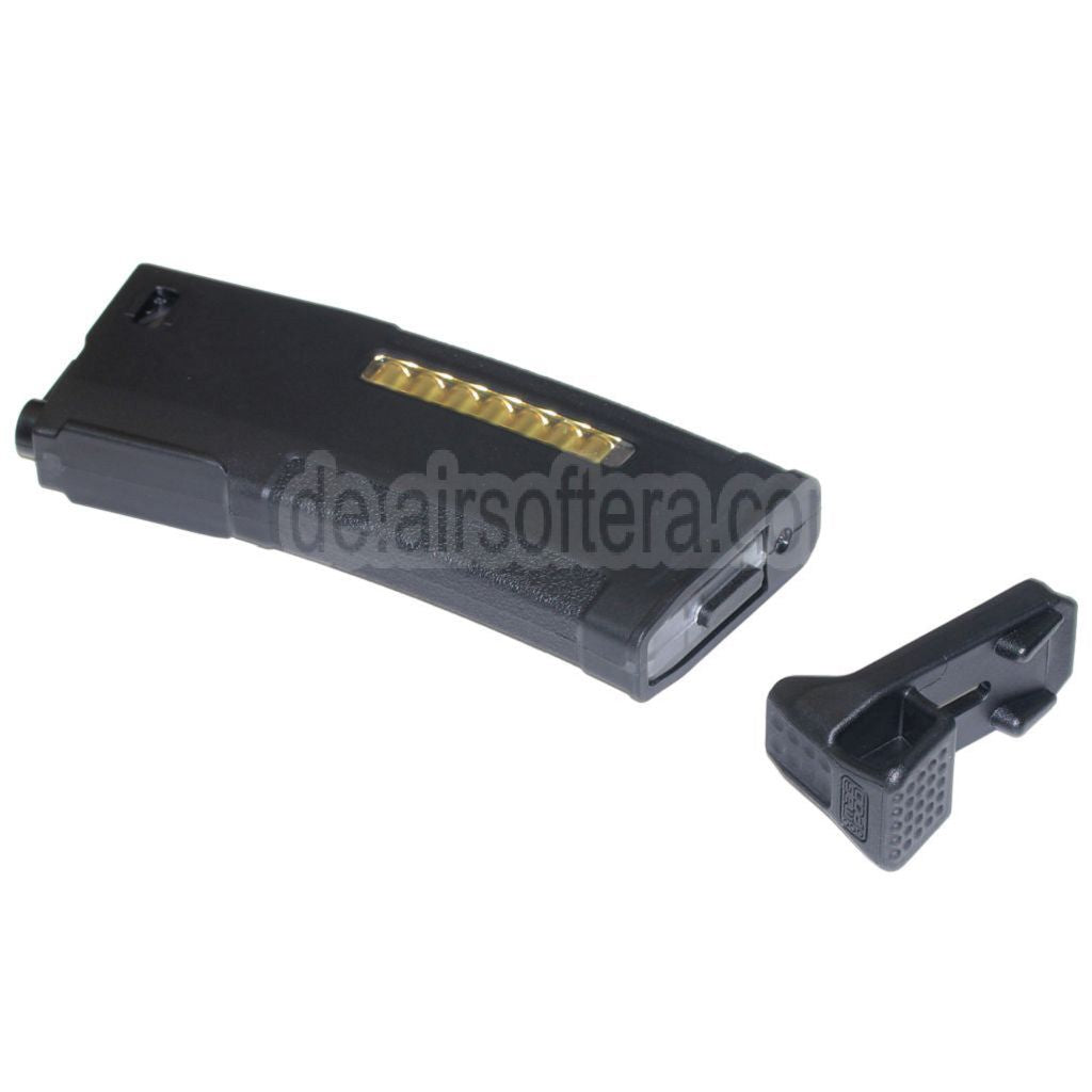 PTS 150rd Mid-Cap Enhanced Polymer Magazin mit MAGPOD Grundplatte Geeignet für M4 M16 Serie AEG Gewehre Airsoft Schwarz