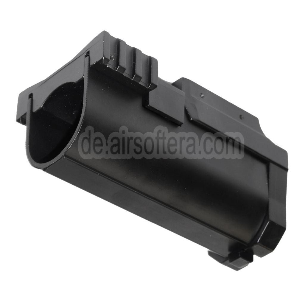 AirsoftEra 132mm Aluminium Gasbetrieben 40mm M203 Mini Granatwerfer