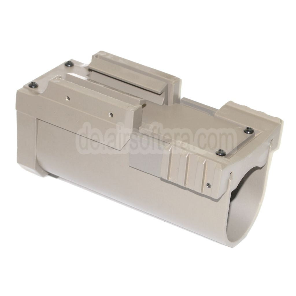AirsoftEra 132mm Aluminium Gasbetrieben 40mm M203 Mini Granatwerfer