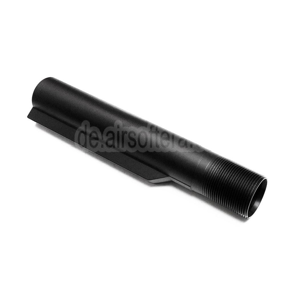 Guns Modify GM CNC Aluminum 6-Positionen Gewehrschaft Pufferrohr Geeignet für Tokyo Marui M4 MWS Serie GBB Gewehre Airsoft Schwarz