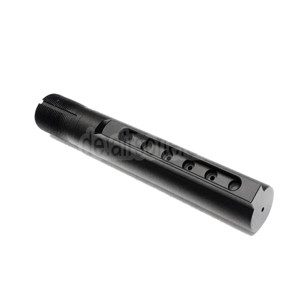 Guns Modify GM CNC Aluminum 6-Positionen Gewehrschaft Pufferrohr Geeignet für Tokyo Marui M4 MWS Serie GBB Gewehre Airsoft Schwarz