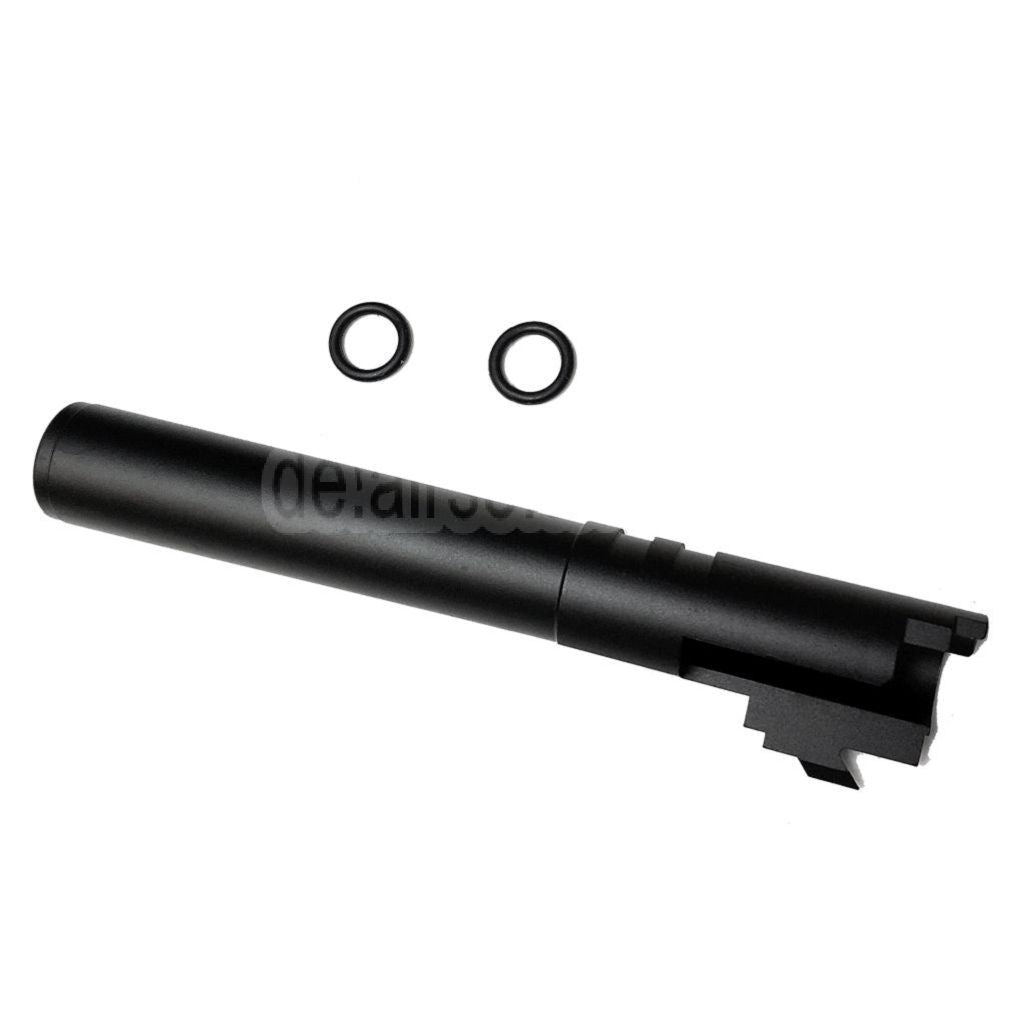5KU 5 Zoll 123/127mm CNC Aluminium Äußerer Lauf +11mm CW im Uhrzeigersinn Geeignet für Armorer Works AW WE-TECH Tokyo Marui Hi-Capa 5.1 GBB Pistolen Airsoft