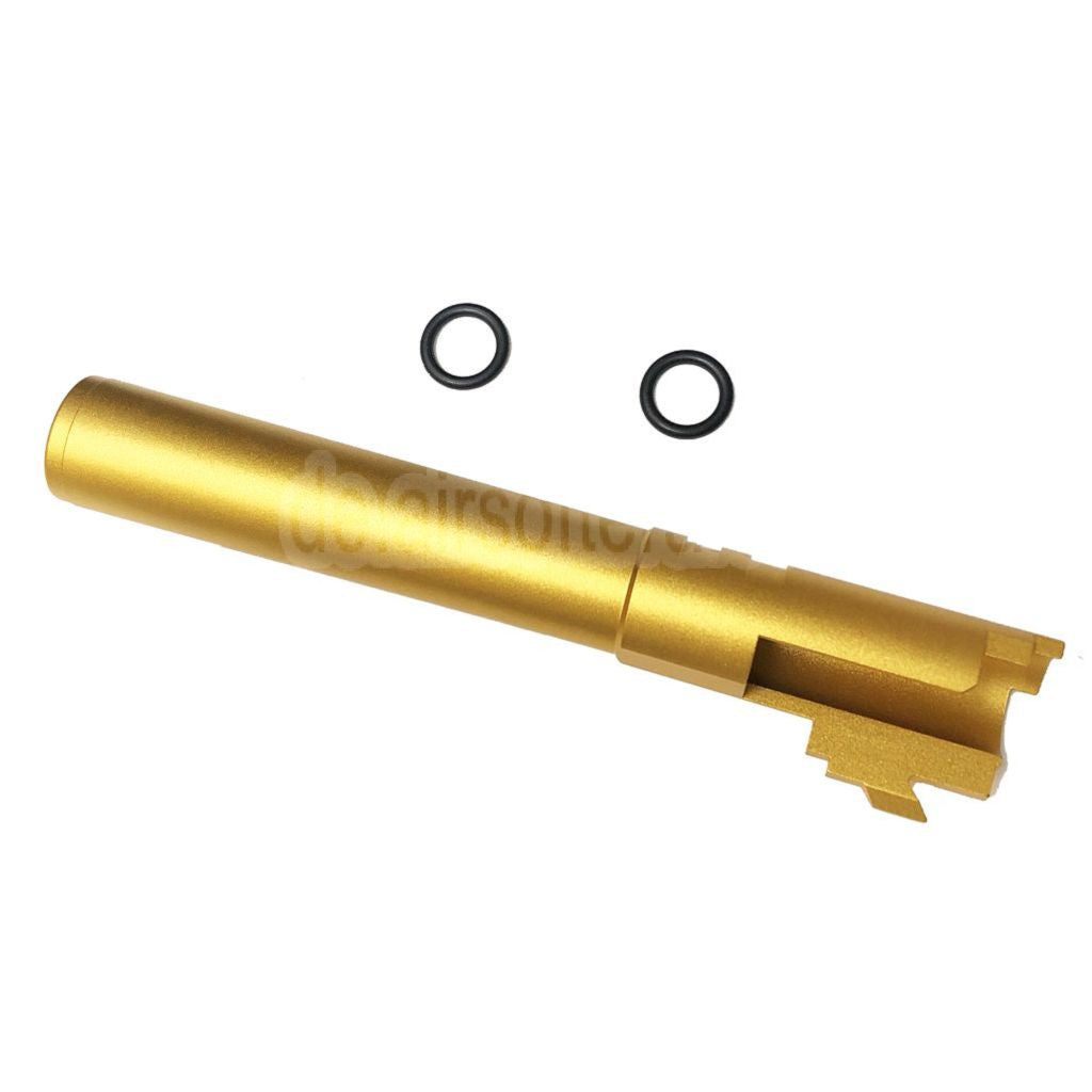 5KU 5 Zoll 123/127mm CNC Aluminium Äußerer Lauf +11mm CW im Uhrzeigersinn Geeignet für Armorer Works AW WE-TECH Tokyo Marui Hi-Capa 5.1 GBB Pistolen Airsoft