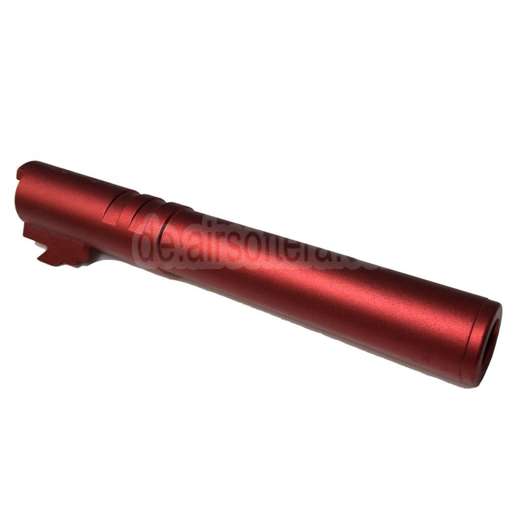 5KU 5 Zoll 123/127mm CNC Aluminium Äußerer Lauf +11mm CW im Uhrzeigersinn Geeignet für Armorer Works AW WE-TECH Tokyo Marui Hi-Capa 5.1 GBB Pistolen Airsoft