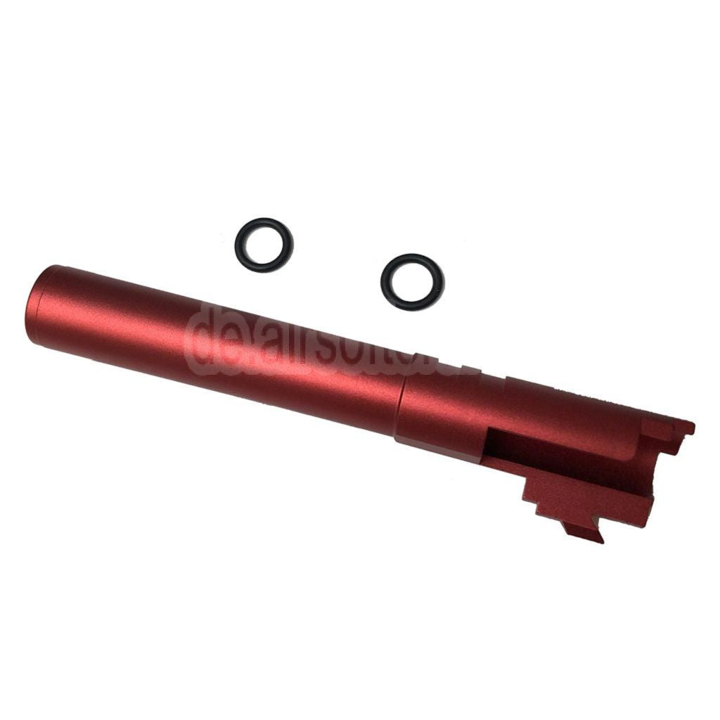 5KU 5 Zoll 123/127mm CNC Aluminium Äußerer Lauf +11mm CW im Uhrzeigersinn Geeignet für Armorer Works AW WE-TECH Tokyo Marui Hi-Capa 5.1 GBB Pistolen Airsoft