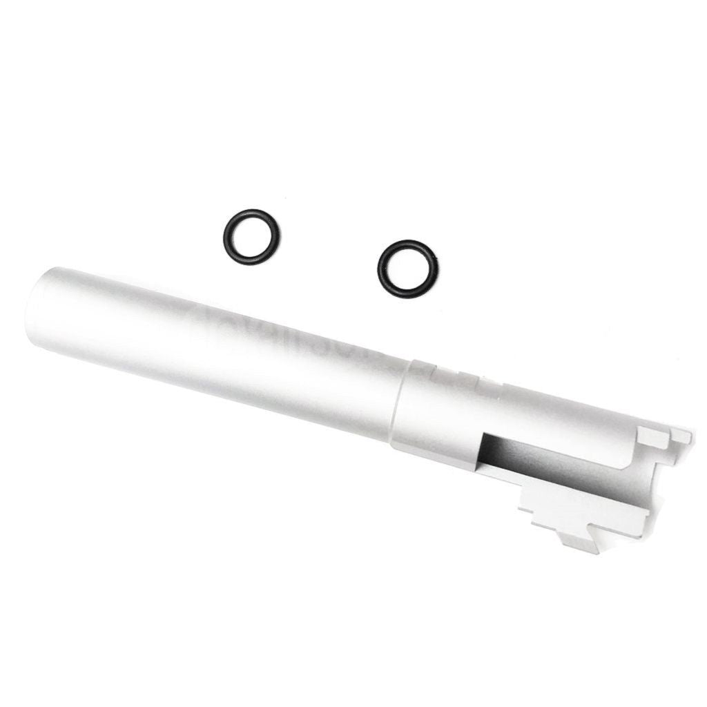 5KU 5 Zoll 123/127mm CNC Aluminium Äußerer Lauf +11mm CW im Uhrzeigersinn Geeignet für Armorer Works AW WE-TECH Tokyo Marui Hi-Capa 5.1 GBB Pistolen Airsoft