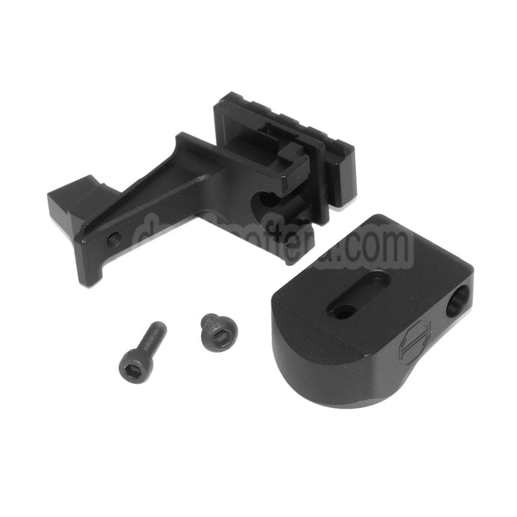 5KU Pufferrohr und M1913 20mm Schiene AK Zu M4 Schaft Adapter Geeignet für Tokyo Marui AKM GBB Gewehre Airsoft Schwarz