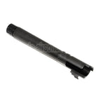 AIP 123mm/127mm Gewinde Äußerer Lauf mit Adapter und Abdeckung Geeignet für Tokyo Marui Hi-Capa 5.1 GBB Pistolen Airsoft Schwarz
