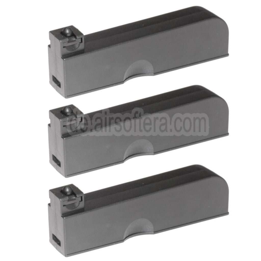 APS EMG 3pcs 30rd Magazin Geeignet für EMG Barrett Fieldcraft Bolt Action Scharfschützengewehre Airsoft Schwarz