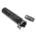 5KU 172mm KAC Stil QD Laufverlängerungsrohr Schalldämpfer mit Mündungsfeuerdämpfer Geeignet für -14mm CCW Gegen den Uhrzeigersinn Lauf Gewehre Airsoft Schwarz
