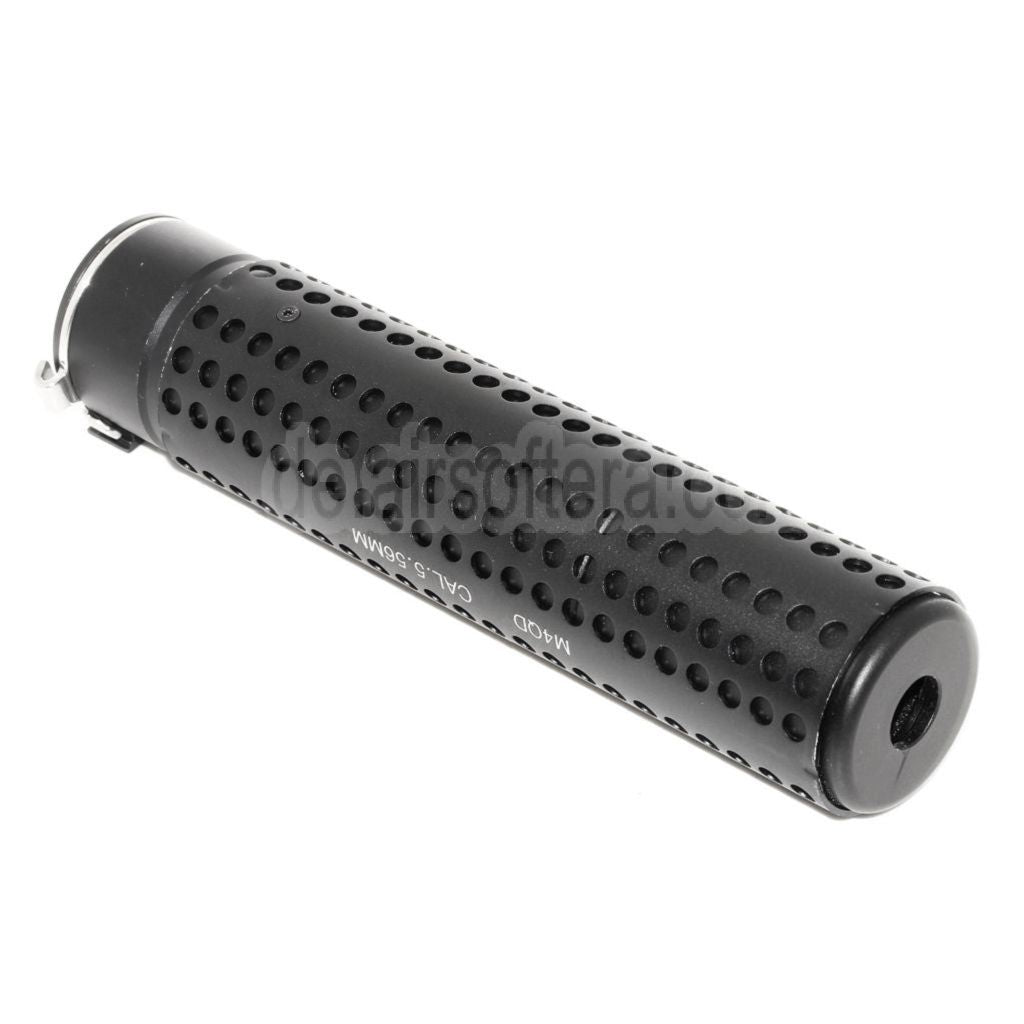 5KU 172mm KAC Stil QD Laufverlängerungsrohr Schalldämpfer mit Mündungsfeuerdämpfer Geeignet für -14mm CCW Gegen den Uhrzeigersinn Lauf Gewehre Airsoft Schwarz