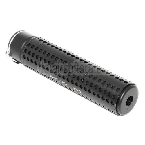 5KU 172mm KAC Stil QD Laufverlängerungsrohr Schalldämpfer mit Mündungsfeuerdämpfer Geeignet für -14mm CCW Gegen den Uhrzeigersinn Lauf Gewehre Airsoft Schwarz