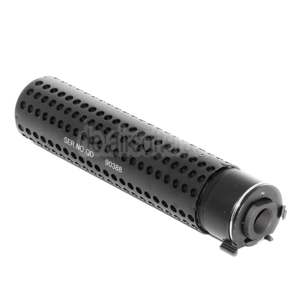 5KU 172mm KAC Stil QD Laufverlängerungsrohr Schalldämpfer mit Mündungsfeuerdämpfer Geeignet für -14mm CCW Gegen den Uhrzeigersinn Lauf Gewehre Airsoft Schwarz