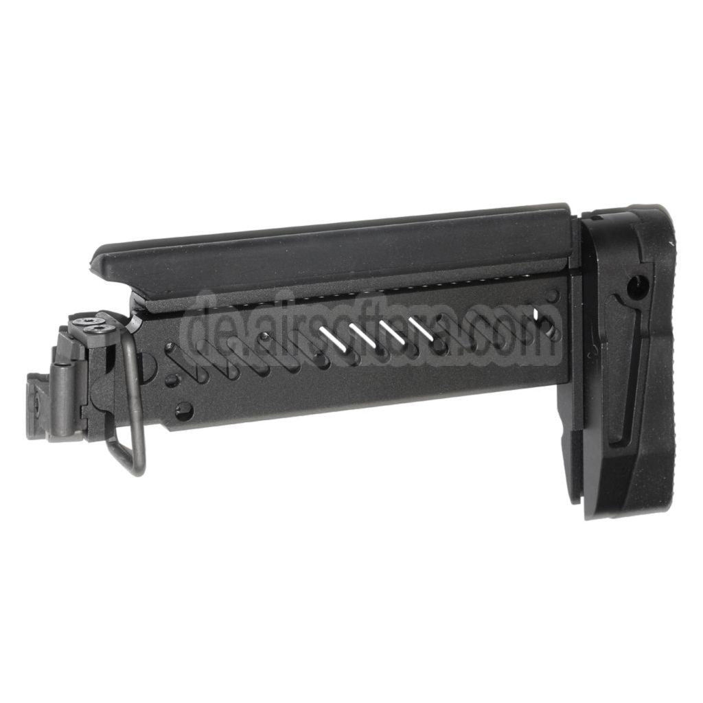 5KU PT-1 AK Seitlich klappbarer Gewehrschaft Geeignet für E&L AK Serie Gewehre Airsoft Schwarz