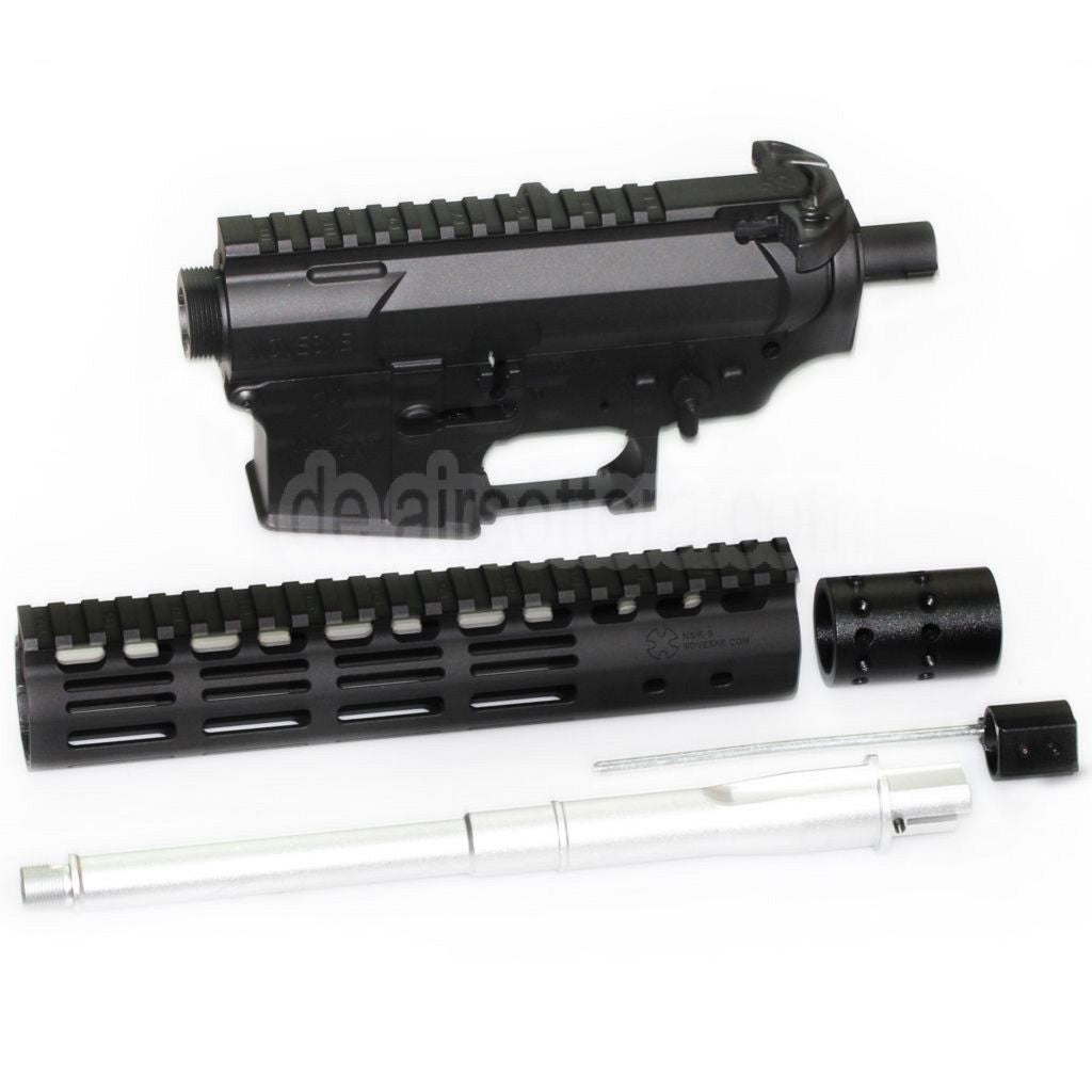 E&C Devgru N4 Oberer Untere Metall Körperempfänger M-Lok Schienen Handschutz System Set Geeignet für E&C Tokyo Marui M4 M16 Serie AEG Gewehre Airsoft