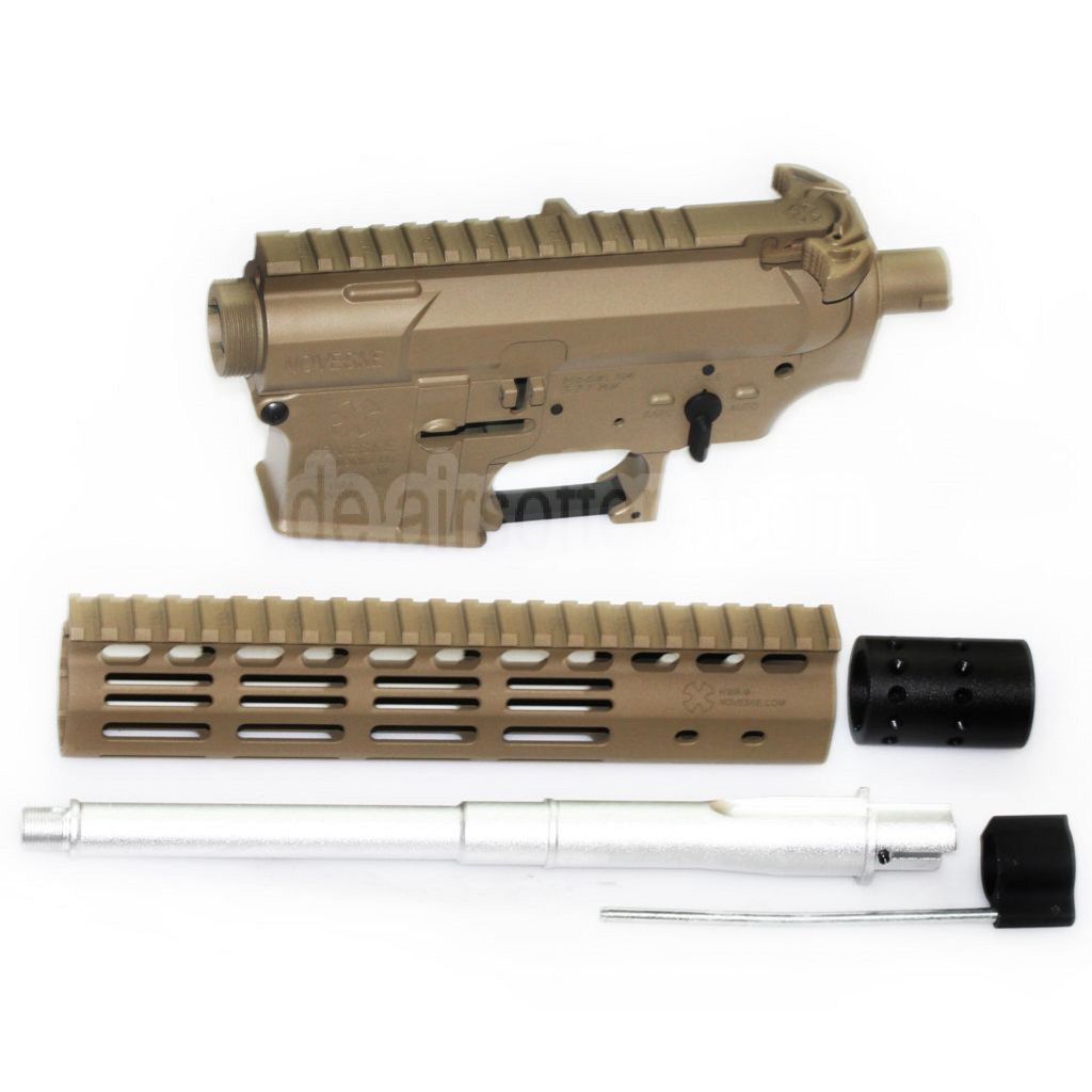 E&C Devgru N4 Oberer Untere Metall Körperempfänger M-Lok Schienen Handschutz System Set Geeignet für E&C Tokyo Marui M4 M16 Serie AEG Gewehre Airsoft