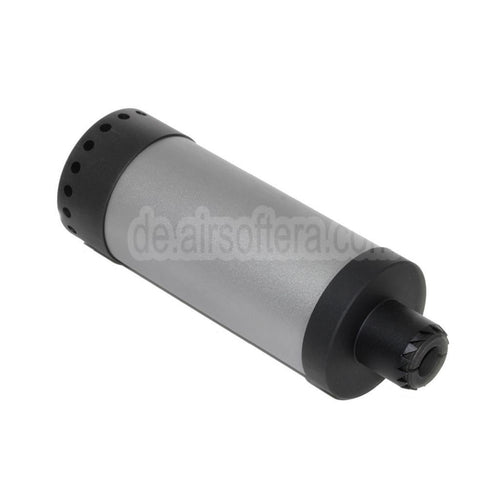 5KU 175mm DTK PUTNIK Attrappe Schalldämpfer mit +24mm CW Im Uhrzeigersinn / -14mm CCW Gegen den Uhrzeigersinn Adapter Schwarz/Grau
