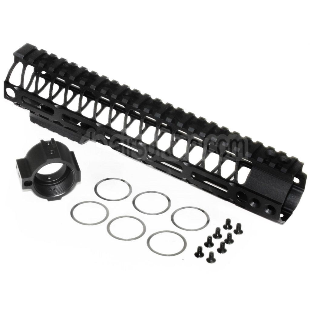 CYMA 256mm 10 Zoll M-LOK RAS Handschutz schienen system Geeignet für CYMA VFC GHK Tokyo Marui M4 M16 Serie AEG Gewehre Airsoft Schwarz