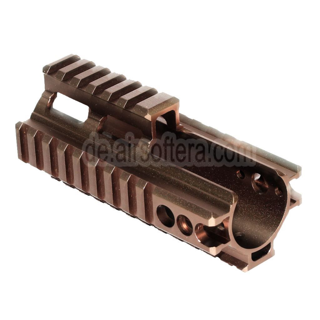 AirsoftEra CNC Aluminum 125mm 4-seitiger Handschutz schienen system Geeignet für Double Bell BY-805 VFC WE-Tech Tokyo Marui SCAR Serie AEG GBB Gewehre