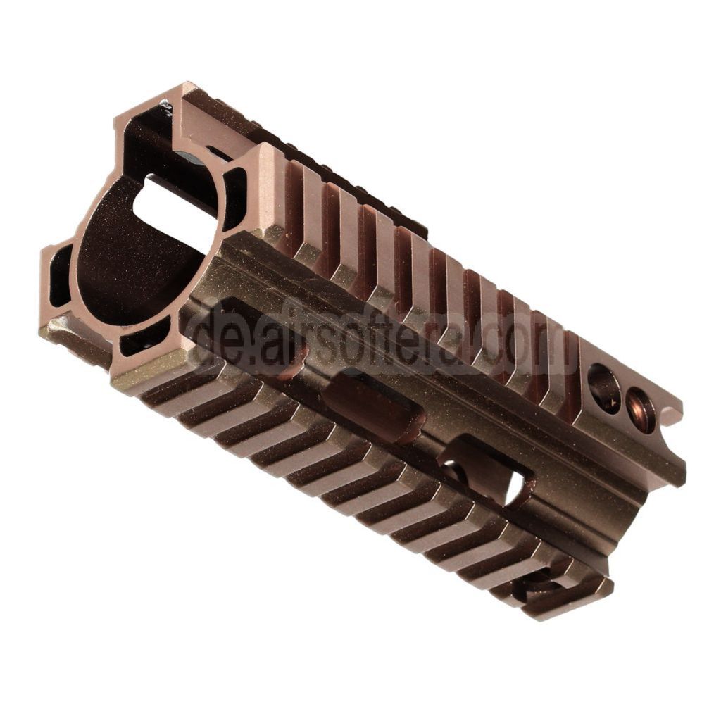 AirsoftEra CNC Aluminum 125mm 4-seitiger Handschutz schienen system Geeignet für Double Bell BY-805 VFC WE-Tech Tokyo Marui SCAR Serie AEG GBB Gewehre