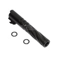 5KU 4.3 Zoll CNC Aluminium Tornado Stil Spiral Äußerer Lauf +11mm CW im Uhrzeigersinn Geeignet für Tokyo Marui Hi-Capa 4.3 GBB Pistolen Airsoft