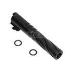 5KU 4.3 Zoll CNC Aluminium Tornado Stil Spiral Äußerer Lauf +11mm CW im Uhrzeigersinn Geeignet für Tokyo Marui Hi-Capa 4.3 GBB Pistolen Airsoft