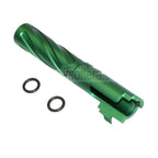 5KU 4.3 Zoll CNC Aluminium Tornado Stil Spiral Äußerer Lauf +11mm CW im Uhrzeigersinn Geeignet für Tokyo Marui Hi-Capa 4.3 GBB Pistolen Airsoft