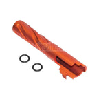 5KU 4.3 Zoll CNC Aluminium Tornado Stil Spiral Äußerer Lauf +11mm CW im Uhrzeigersinn Geeignet für Tokyo Marui Hi-Capa 4.3 GBB Pistolen Airsoft