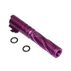 5KU 4.3 Zoll CNC Aluminium Tornado Stil Spiral Äußerer Lauf +11mm CW im Uhrzeigersinn Geeignet für Tokyo Marui Hi-Capa 4.3 GBB Pistolen Airsoft