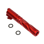 5KU 4.3 Zoll CNC Aluminium Tornado Stil Spiral Äußerer Lauf +11mm CW im Uhrzeigersinn Geeignet für Tokyo Marui Hi-Capa 4.3 GBB Pistolen Airsoft