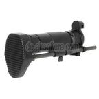 AirsoftEra CNC Aluminum Einziehbarer Schaft mit Adapter Geeignet für CYMA Tokyo Marui MP5K Serie AEG Gewehre Schwarz