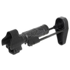AirsoftEra CNC Aluminum Einziehbarer Schaft mit Adapter Geeignet für CYMA Tokyo Marui MP5 Serie AEG Gewehre Schwarz