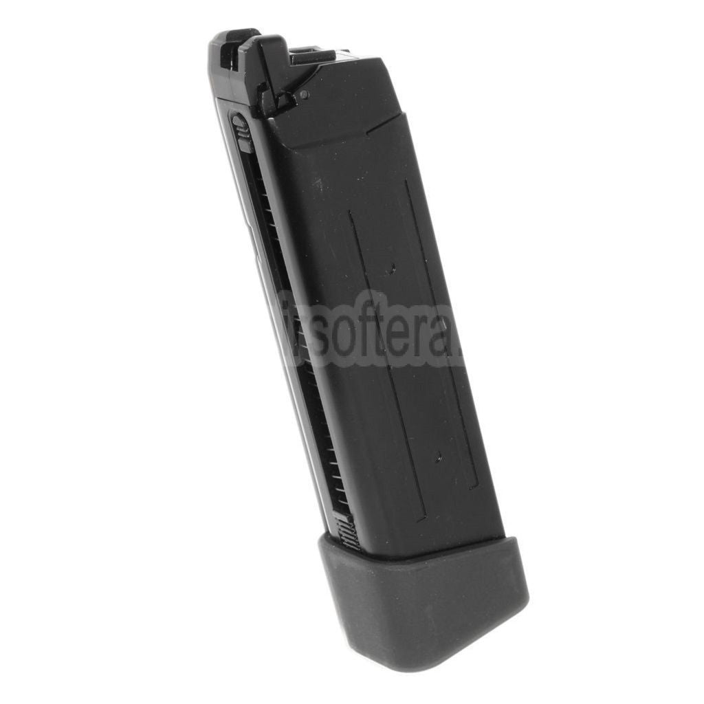 APS TTI 23rd Gas Magazin mit Dickem Boden Geeignet für G17 G18C G-Serie GBB Pistolen Airsoft Schwarz