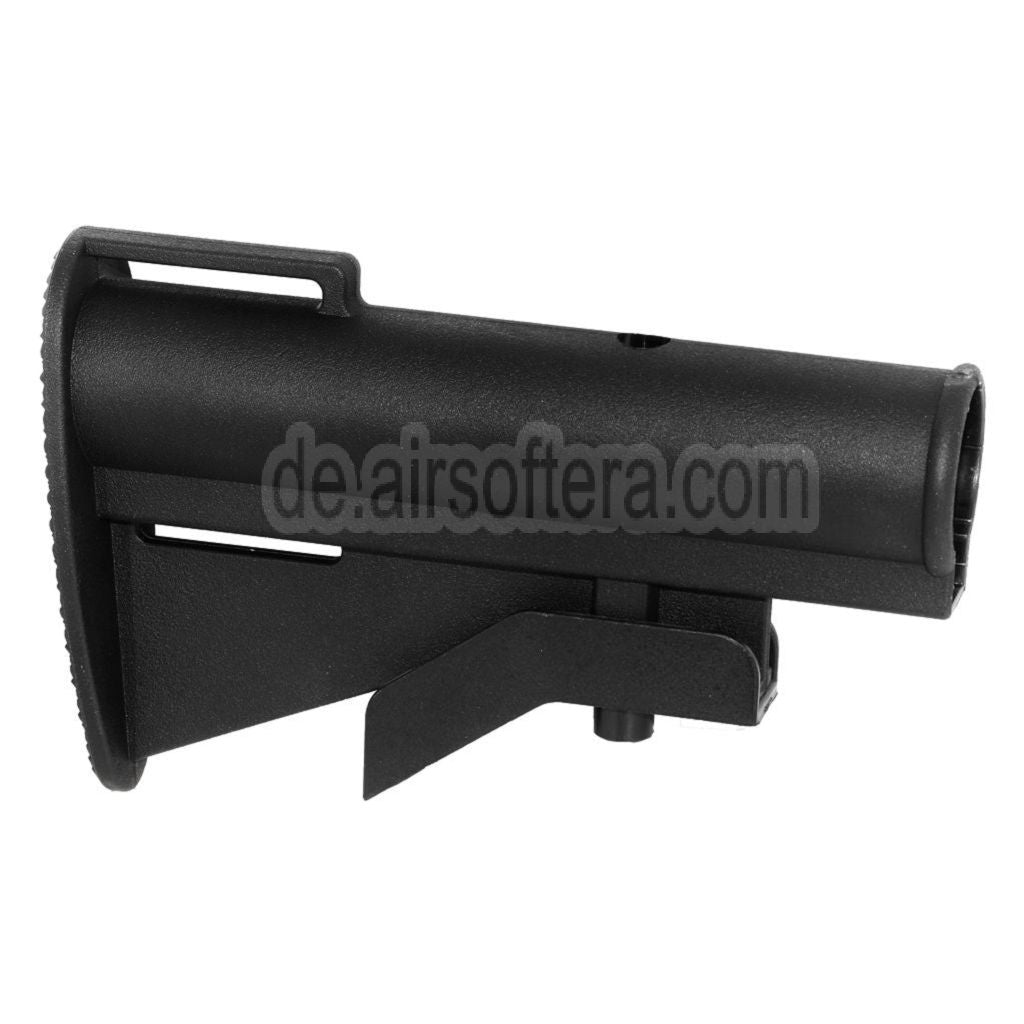 AirsoftEra M733 XM177 Schaft Geeignet für CYMA  JG G&G G&P Echo1 Classic Army ICS Tokyo Marui M4 M16 Serie AEG Gewehre Schwarz