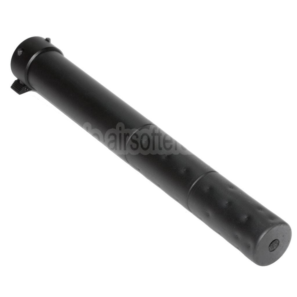 AirsoftEra 295mm QD Schnellablösung Schalldämpfer Geeignet für Golden Eagle CYMA SR25 AEG GBB Gewehre Airsoft Schwarz