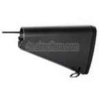 AirsoftEra 188mm Kurzer Stil Festem Schaft Geeignet für M4 M16 M16A1 M16A2 Serie AEG Gewehre Schwarz