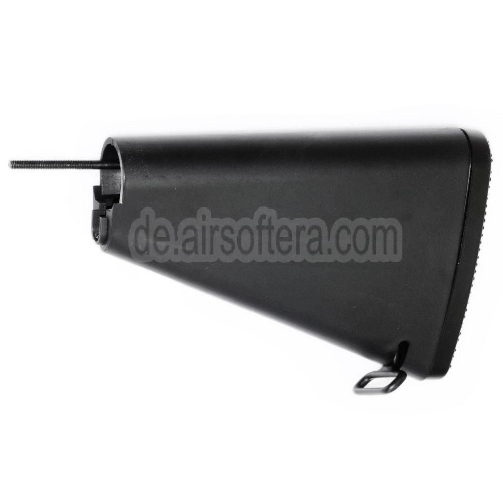 AirsoftEra 188mm Kurzer Stil Festem Schaft Geeignet für M4 M16 M16A1 M16A2 Serie AEG Gewehre Schwarz
