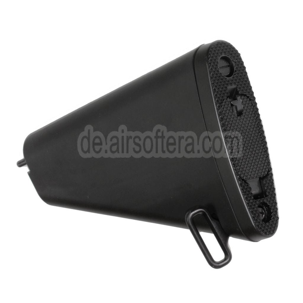 AirsoftEra 188mm Kurzer Stil Festem Schaft Geeignet für M4 M16 M16A1 M16A2 Serie AEG Gewehre Schwarz