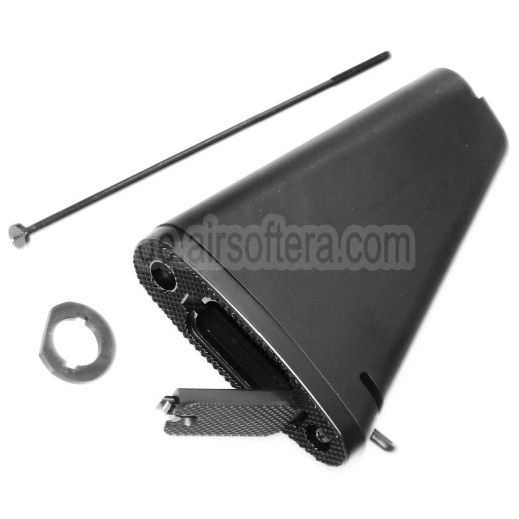 AirsoftEra 188mm Kurzer Stil Festem Schaft Geeignet für M4 M16 M16A1 M16A2 Serie AEG Gewehre Schwarz