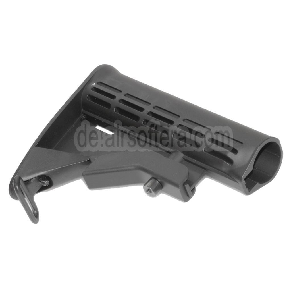 AirsoftEra 165mm Polymer Stock Geeignet für M4 M16 Serie AEG Gewehre Schwarz