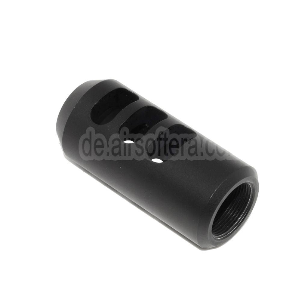 Golden Eagle 65mm Metall Mündungsfeuerdämpfer 3201 Geeignet für JG Golden Eagle 3201 3202 3203 M200 Serie Nemesis Vanquish LMR Bolt Action Gewehre Airsoft